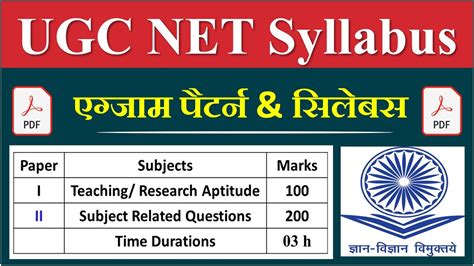 ugc net syllabus in hindi